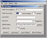 Simple System Tray IMAP Client screenshot